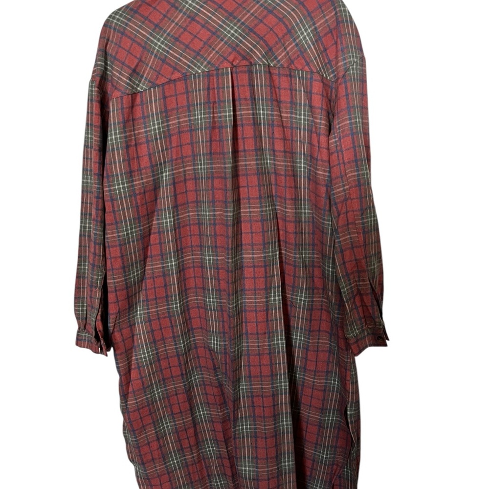 NWT Plaid flannel Shacket size large - Picture 2 of 7